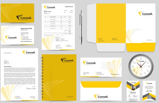 logo business card letterhead package