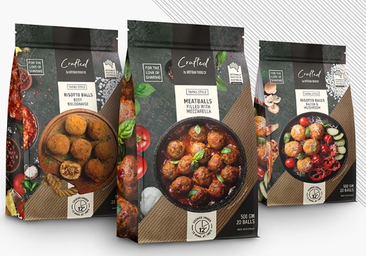 frozen food label design