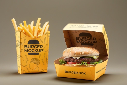burger packaging design