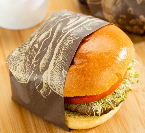 burger wrapping paper design