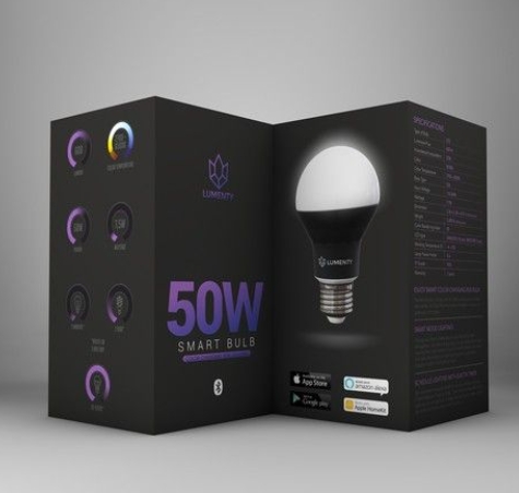 creative led bulb box design