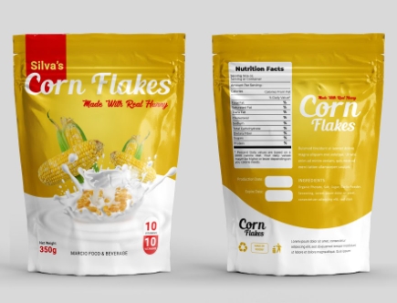 corn flakes packaging design