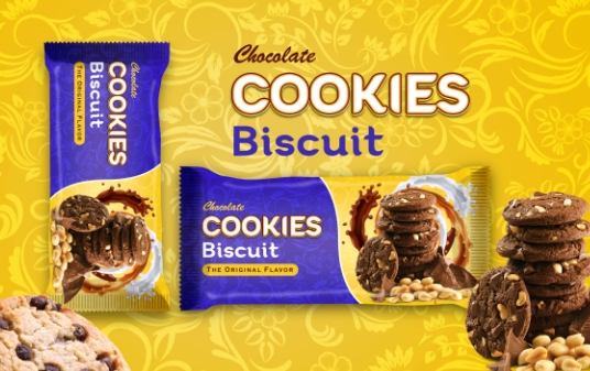 cookies packet design