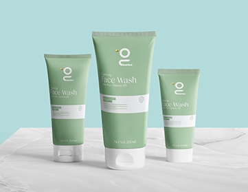 face wash packaging design