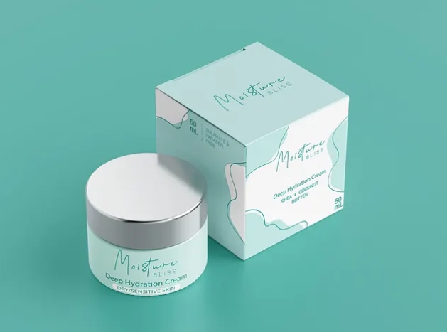 face cream box design