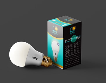 led bulb packaging design