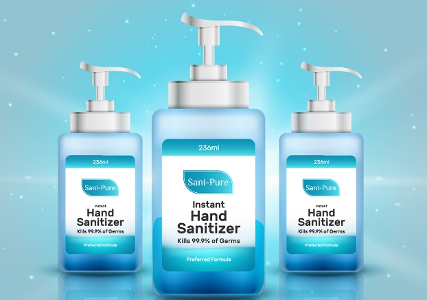hand sanitizer packaging design