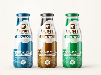 milk bottle packaging design