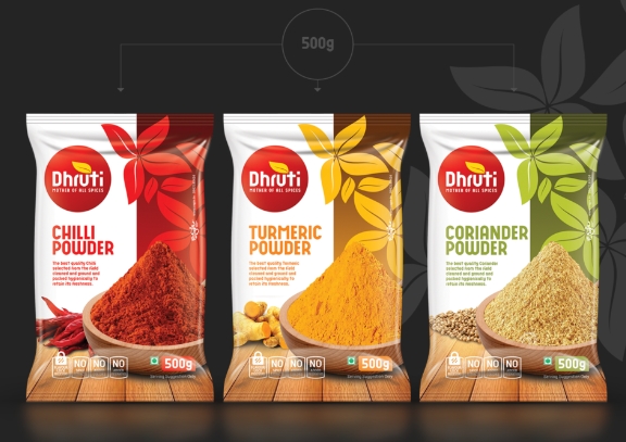 masala packing pouch design