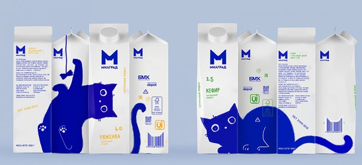 milk package design
