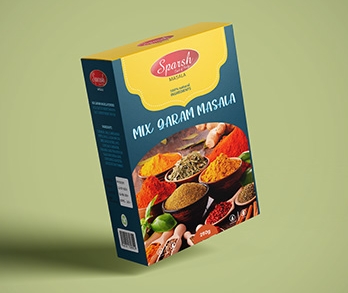 masala box packaging design