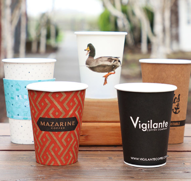 custom logo coffee cups