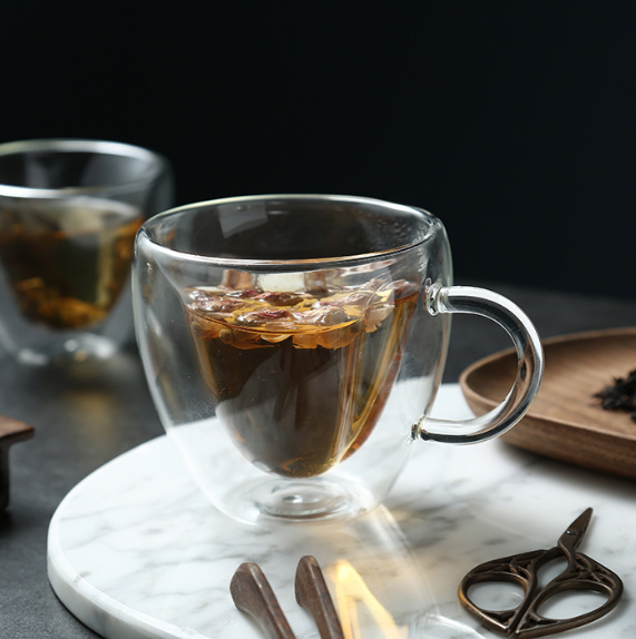 insulated glass coffee mugs