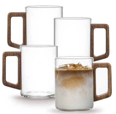 glass coffee cups with handles