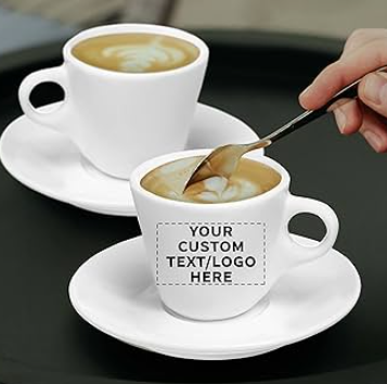 custom logo espresso cups