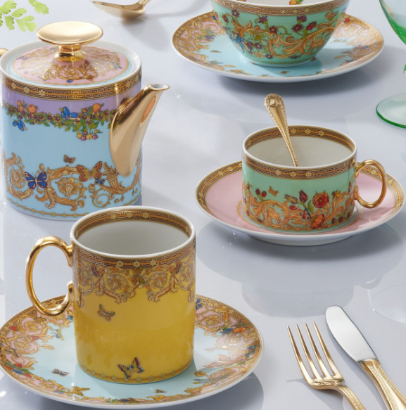 versace espresso cup set