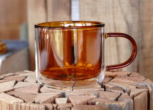 amber glass coffee mugs
