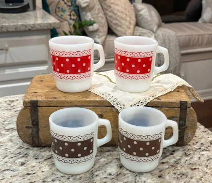 polka dot mugs