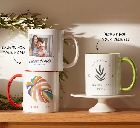 customize your own coffee cup