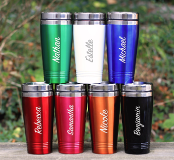 customized travel coffee mug