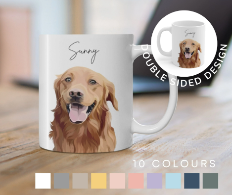 customizable dog mugs