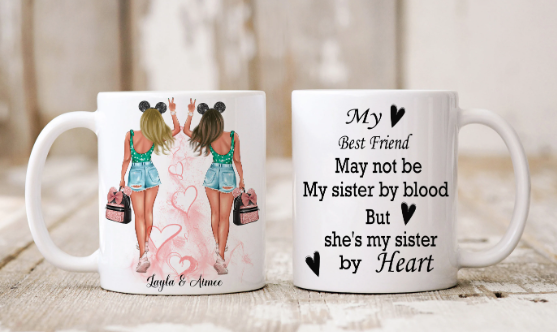 best friend mug design