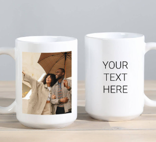 design a mug with text