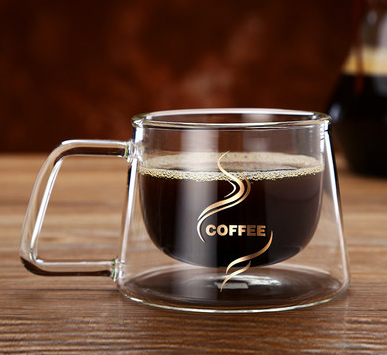 luxury glass coffee mugs