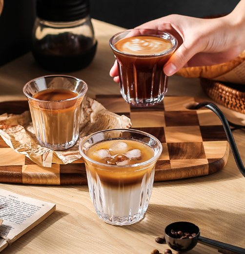 branded glass coffee cups